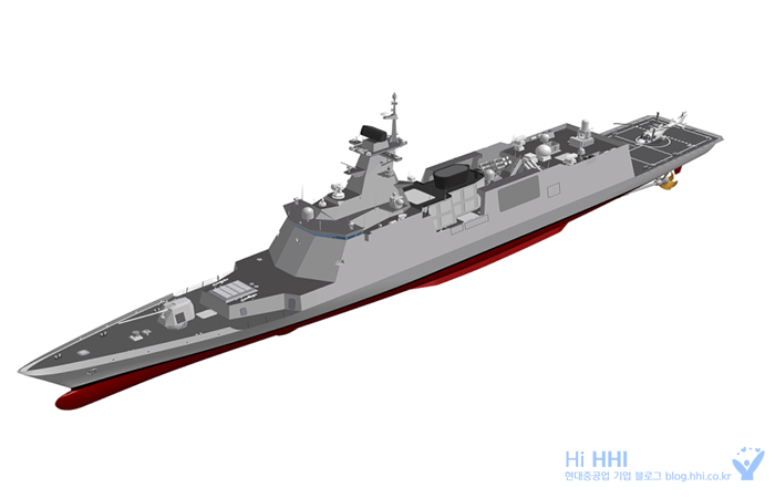 (2)2천800톤급 호위함 조감도