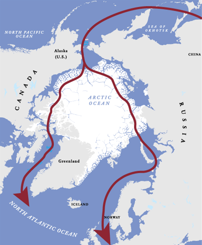 북극해 항로 달리는 현대중공업 쇄빙상선!